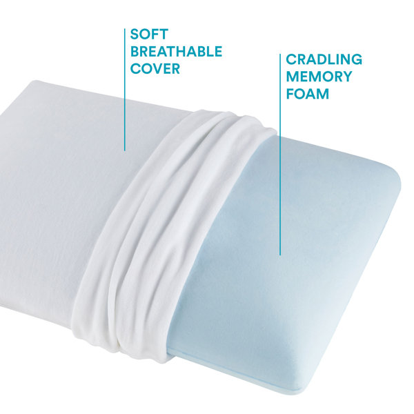 Sleep Innovations Classic Memory Foam Pillow, King Size, Breathable Knit Cover & Reviews Wayfair